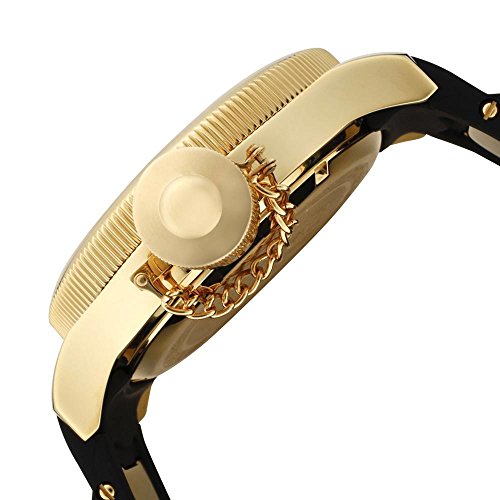 Invicta Men's Russian Diver Quartz Watch with Gold Dial Analogue Display and Multicolour Plastic Strap 1438