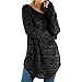 Produktbild Bovake Damen Große Größe Langarm Shirts Sweatshirt Freizeit Pullover Tops Bluse Lose Basic Oberteil Casual V-Ausschnitt Longsleeve