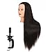 Price comparison product image Hairginkgo 26"- 28" Cosmetology Mannequin Manikin Synthetic Fiber Training Head Doll Head with Clamp(91806W0220)
