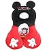 Mr.Caller Baby Child U-shaped Head Neck Support Headrest Travel Car Seat Pillow Cushion 1-4 Year (Black/Red)