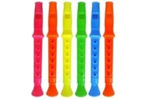 HoitoDeals Random Colour Mini Flute Whistle For Boys Girls Kids Party Bags