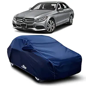 XGuard Water Resistant Car Body Cover Compatible with Mercedes Benz C-Class (Navy Blue with Mirror)