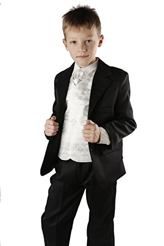 5-Piece Baby Boys Black & Cream Suit (12-18 mths)