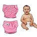 Amison 1Pcs Hot Baby Infant Adjustable Reusable Washable Leakproof Cloth Nappy Diaper (Pink)