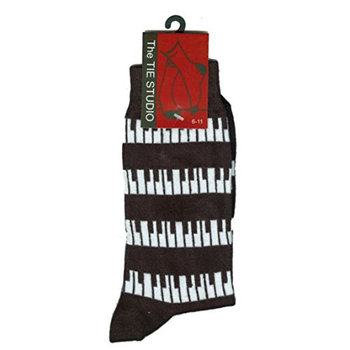 The Tie StudioTie studio Piano Keys Socks in Black