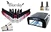 BBEAUTYLOUNGE BLUESKY UV/LED NAIL GEL POLISH STARTER KIT BLACK 36W UV LAMP PLUS TOP + BASE + CHOOSE 3 COLOURS