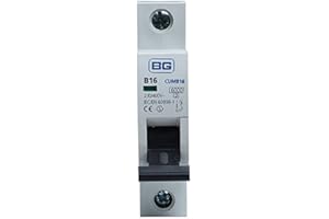 BG SUPPLIED BY THE LAMP POST BG CUMB16 - British General 16A 16 Amp SP MCB Miniature Circuit Breaker Fuse