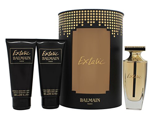 Extatic by Pierre Balmain Eau de Parfum Spray 90ml, Body Lotion 100ml & Shower Cream 100ml
