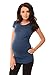 Purpless Maternity Top T-Shirt Pregnancy Top Clothing 5010 Variety of Colours (12, Jeans)