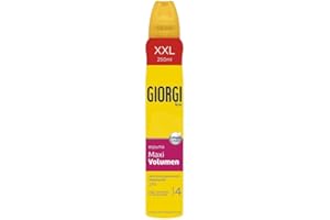 Giorgi Line - Mousse maxi volume 24 heures, anti-ertilisant et hydratant, 0 % silicone et alcool, fixation 3-250 ml