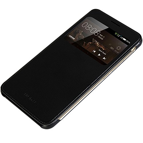 MOONCASE Funda Carcasa Cuero Tapa View Case para Huawei Nova Plus   G9 Plus   Maimang 5 Negro