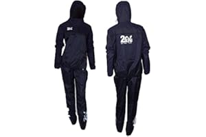 2Fit Your Fitness Partner Women Heavy Duty Workout Sauna Sweat Track Suit Top and Bottom Non Rip Weight Loss Slimming Gym Weightlifting Running Jogging Exercise Fat Ladies Tracksuit