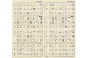 cavernedesjouets Plaque de 8 Cartes de Loto épaisseur 1 mm - Coloris aléatoire - Accessoire Bingo et Loto