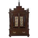 Artysta Handicrafts Wooden Temple/Home Temple/Pooja Mandir/Pooja Mandap/Temple for Home