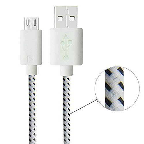 Demarkt Datenleitung Android Nylon USB Cable für Samsung, HTC, Nokia, Sony Usw - 6