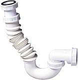Sifón con conexión, NF, tapón de desagüe extensible integrada