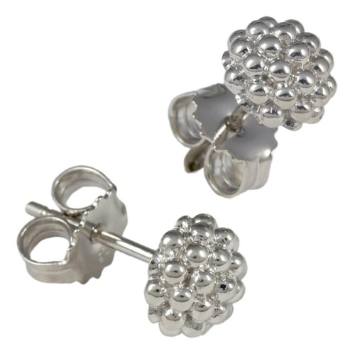 ca women Damen-Ohrstecker 925 Sterlingsilber rhodiniert 7 mm C1216E/90/00