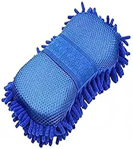 HARBHOLE Hand Work Car Washing Sponge with Microfiber Washer Towel Duster for Cleaning Car. Bike Vehicle