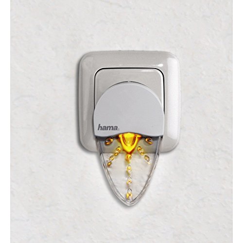 Hama „Bernstein“ LED Nachtlicht für Kinderzimmer und Schlafzimmer (stromsparend, nur 0,2 W, Orientierungslicht für Gang und Keller, Stimmungslicht, Nachtlampe, Eurostecker) - 8