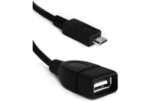 iZKA® Kindle HDX Micro USB Host OTG Cable - Micro USB B/Male to USB2.0 A/Female OTG Host Cable For Amazon Kindle HDX 7 inch & 8.9 inch Tablet 2013 Model