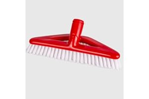 La Briantina Spazzolone per Pavimenti Irvano a Trapezio, Scopa Professionale con Snodo e Setole Rigide