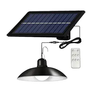 Quace Solar Pendant Lamp Outdoor/Indoor 3M Cable Solar Powered Hanging Shed Light