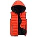 Produktbild Ärmellose Jacke Für Männer Frauen Mode Warme Kapuzen Winterweste Herren Mäntel -Orange (2XL)