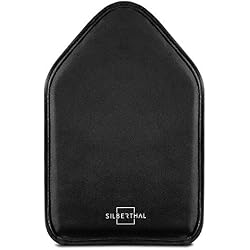 SILBERTHAL Manchon Refroidisseur De Bouteille Noir avec Gel Réfrigérant - Rafraîchisseur De Bouteille Etui Vin/Eau/Champagne/Alcool Ajustable - Accessoire Poche A Froid Noire Maintenir Au Frais