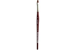 da Vinci Brushes FBA 06 da Vinci Watercolor Serie 5880 CosmoTop Spinnpinsel, Flacher Synthetikpinsel mit rotem Griff, Größe 6 (5880-06)