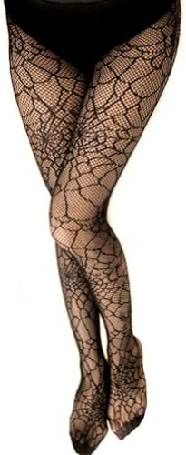 LOCOMO Women Black Spider Web Net Pantyhose Hosiery Fishnet Stocking FFT120