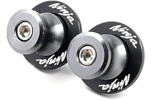 E-SPEEDMTC ESPEEDMTC para Kawasaki Ninja 400 650 1000SX 2pcs Bobinas de basculante Slider CNC Aleación de Aluminio Brazo oscilante Bobinas Tornillos de Soporte (Gris)