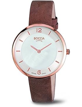 Boccia Damen-Armbanduhr Analog Quarz Leder 3244-04