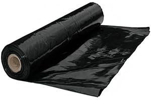Peyca Plástico agrícola Color Negro de 4 Metros de Ancho (Metro Lineal) 600 galgas