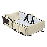 Wickeltasche Pflegetasche Kinderwagen Muttertasche Babytasche Multifunktionale große Kapazität Tasche Mama Paket tragbare Falten Krippe - 3