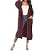 Produktbild Day.LIN Damen Strickjacke Cardigan Pullover Blazer Oberteil Open Front Jacke Mantel Langarm Loose mit Taschen