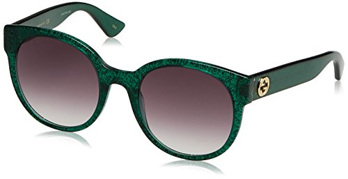Preisvergleich Produktbild Gucci Damen Sonnenbrille GG0035S 006 Grün (Green / Violet) 54