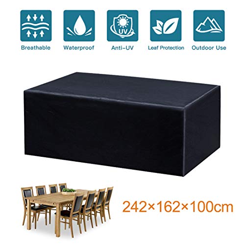Fayttoli Funda para Muebles de Jardín Impermeable Oxford Muebles de Jardin Cubierta, Tamaño 242 X 162 X 100 cm