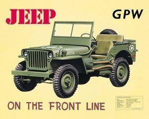 Jeep GPW Steel Fridge Magnet