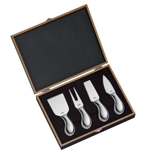 Cilio 294804 Käsemesser-Set "Piave" 4-teilig, in Holz-Geschenkbox