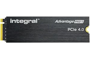 Integral Advantage PRO-1 1TB SSD NVME M.2 2280 PCIe Lightning-Fast Gen4x4 R-7400MB/s W-5500MB/s Solid State Drive Built-in Heatsink Compatible With PS5