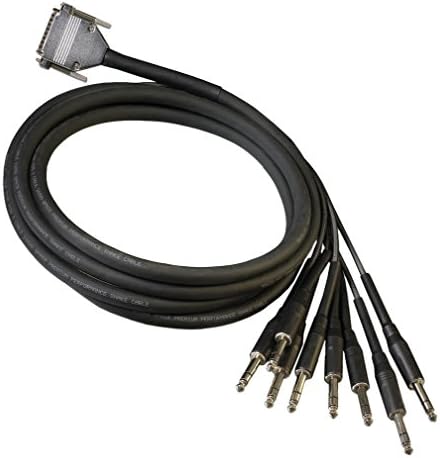 Mystarsound DB25 to 1/4 Inch Trs Balanced Pro Series Audio Snake, 10'