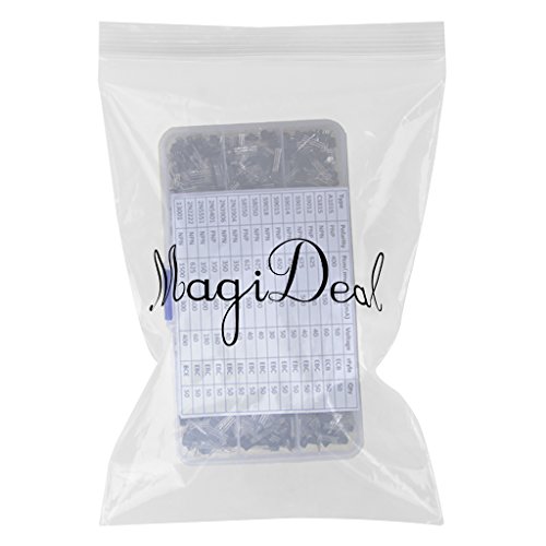 MagiDeal Sortiment Set „Transistoren“ – NPN PNP Transistor – TO-92 Kit Set – 750pcs Satz – Mit Kunststoff Box - 2