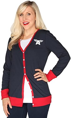 Her Universe Marvel Captain America "A" Juniors Cardigan (X-Small)