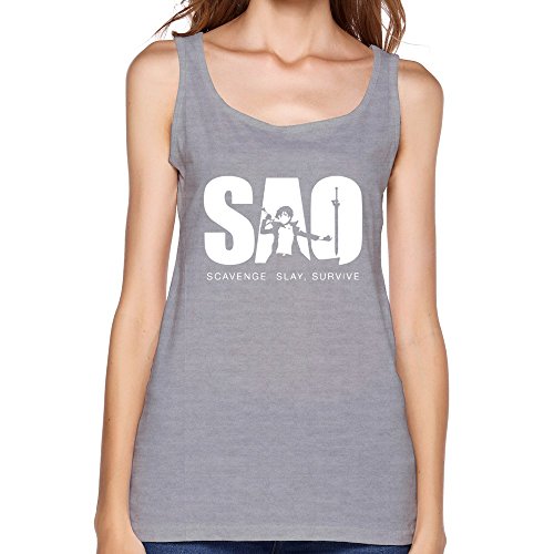 AOPO verano O-Neck Sword Art Online SAO Anime camiseta de tirantes para mujer
