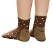 Malloom® 3D Animals Striped Cartoon Socks Women Cat Footprints Cotton Socks Floor (Coffee)