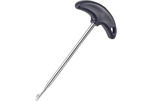 Ymhapp Black Hockey, Shoe Lace Tightener, Stainless Steel Tightener Tool, Puller, Roller Tool, Portable Lace Tightener for Ice-Skates Figure Skates Boots Accessories Ice Hockey