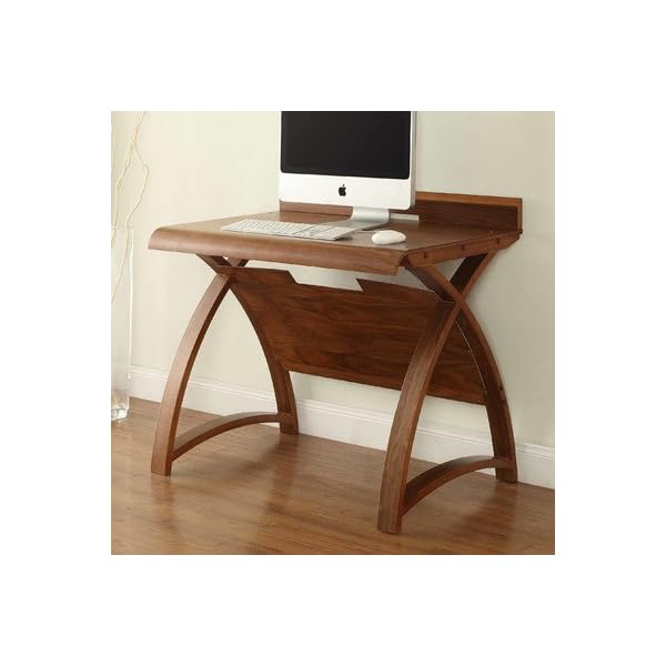 Jual PC603 Real Wood Walnut Veneer 900mm Computer Table