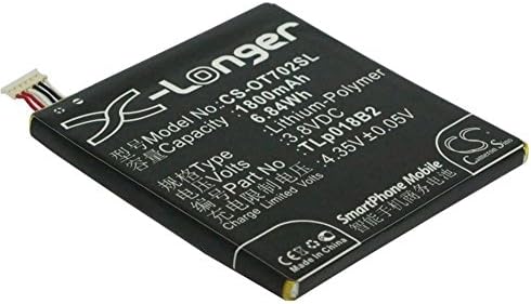 Li-Polymer Battery for Cell Phone 1800 mAh/6.84 wh 3.8 V Suitable for Alcatel, TCL
