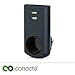 Produktbild conecto CC50249 Schutzkontakt (Schuko) -Steckdose mit 2 USB Anschlüssen (2,1A/5V), Schwarz