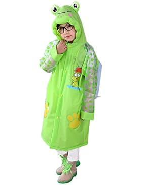 Oriental Pearl Unisex Kinder Wasserdichter Rucksack Regenmantel